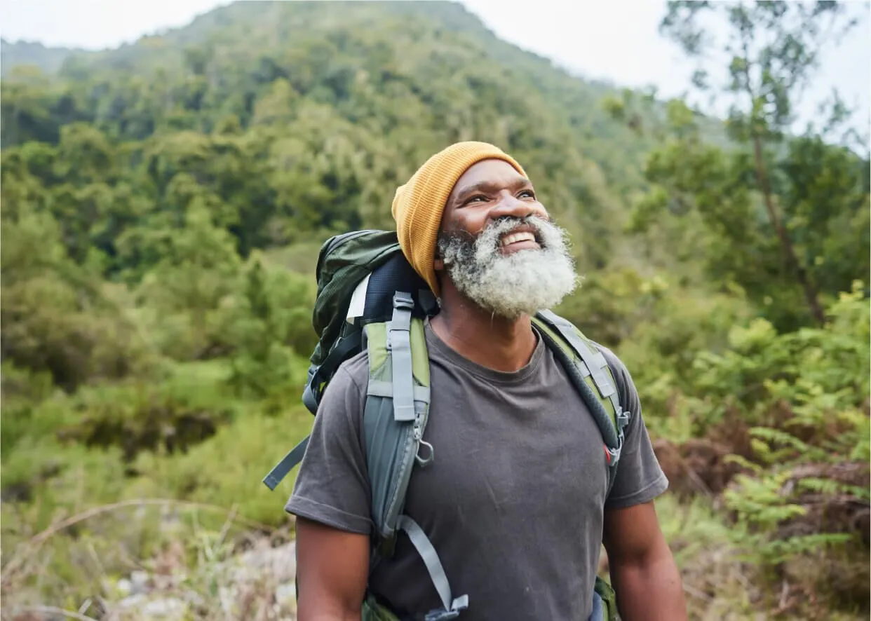 person getting outside to improve their well-being