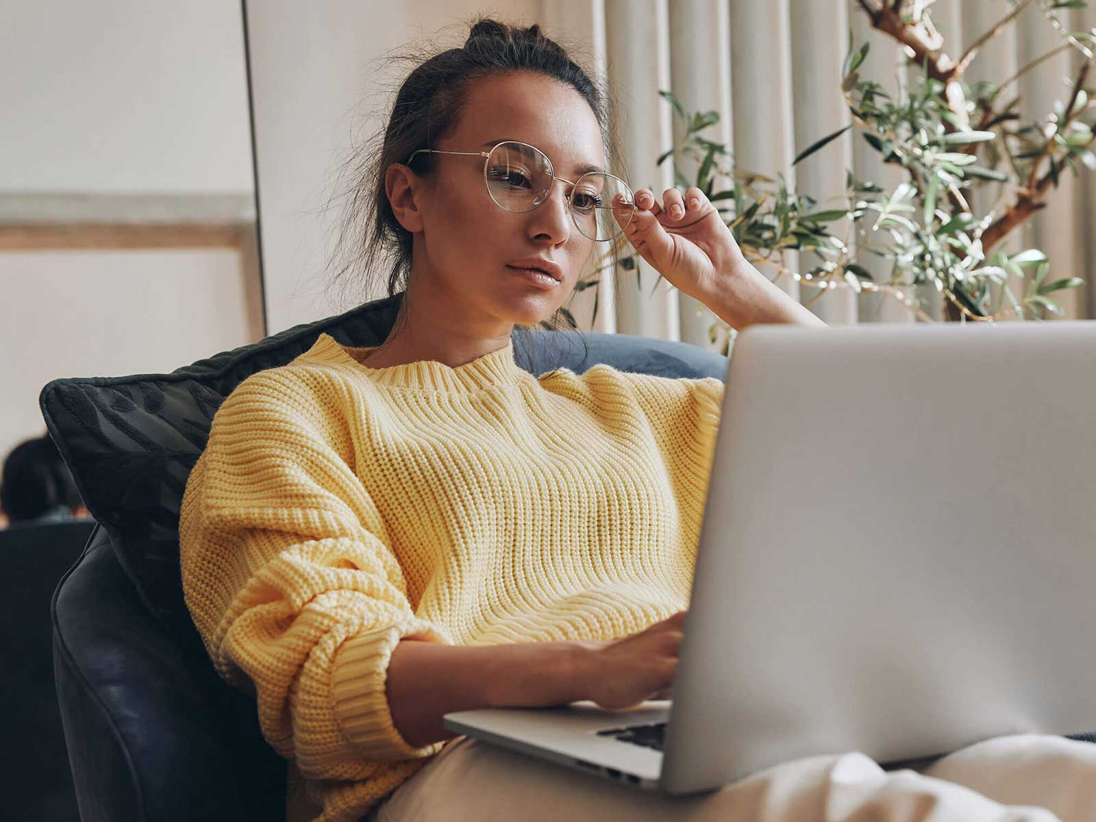 Woman at laptop