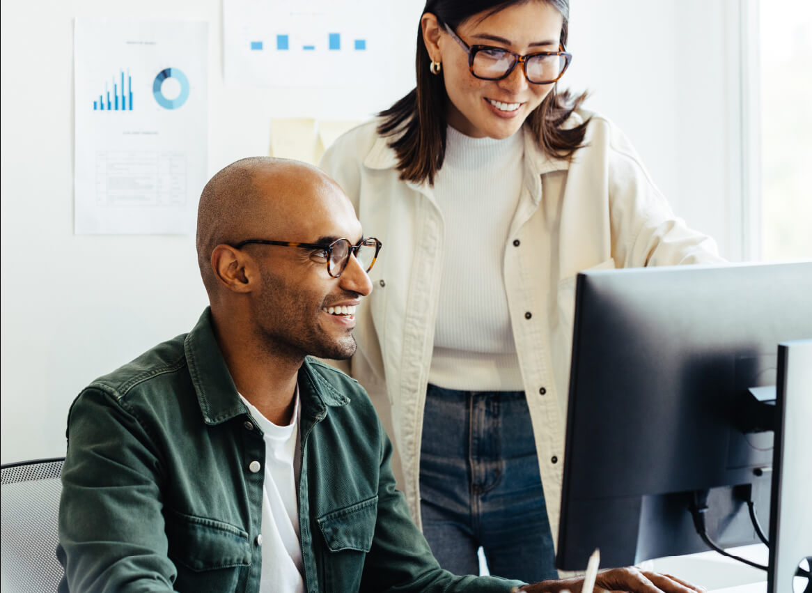 employees learning about the integrated tools from TINYpulse that help them take action and boost culture