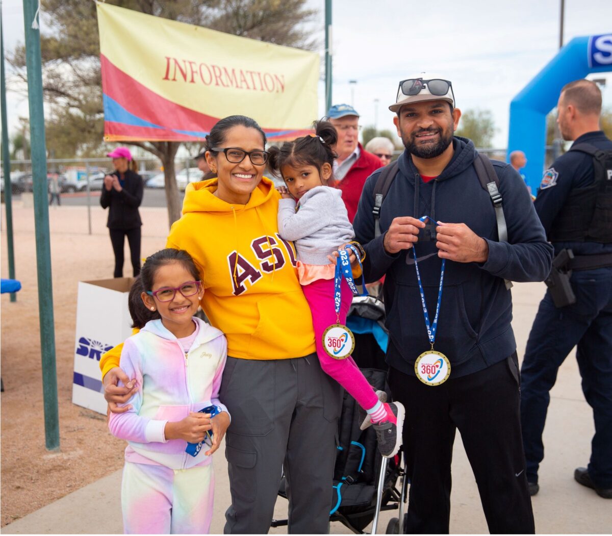 employee participating in City of Mesa's Spring into Fitness event