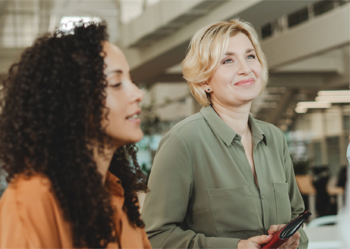 2 female employees