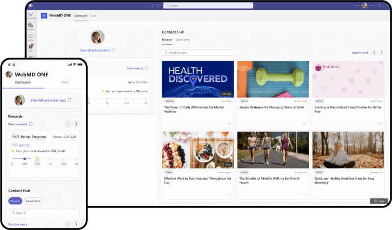 WebMD ONE Microsoft Teams Integration - WebMD Health Services