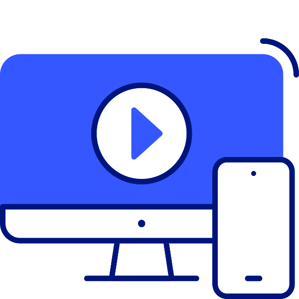 icon of a computer and phone